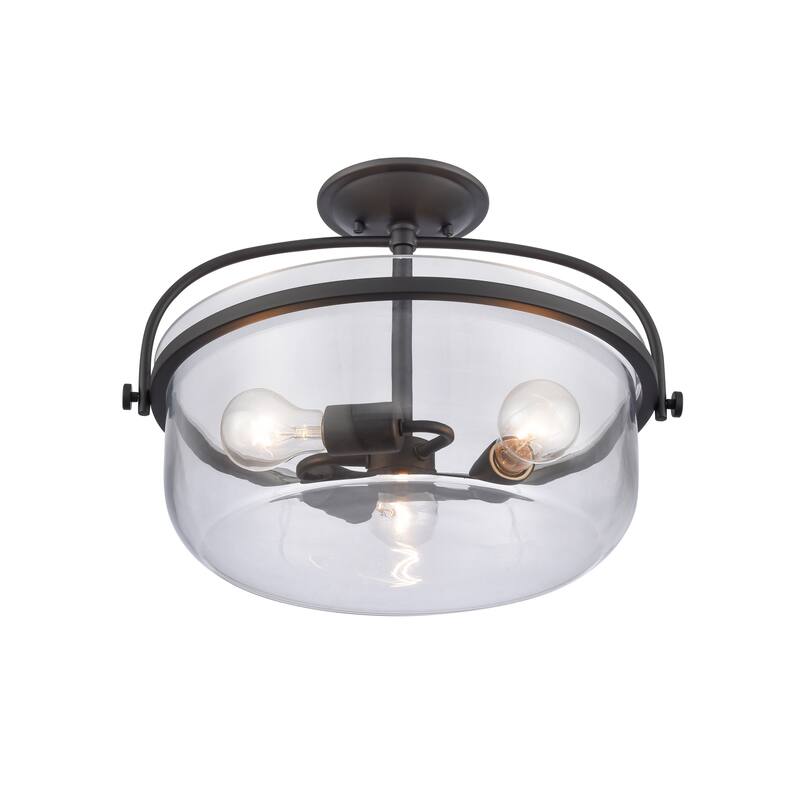 Elk Home Wentworth 17'' Wide 3-Light Semi Flush Mount