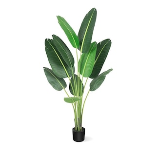 5 Ft Artificial Tree Bird of Paradise Artificial Plant with Trunks Faux Plant Palm Tree - 6.3x6.3x60in
