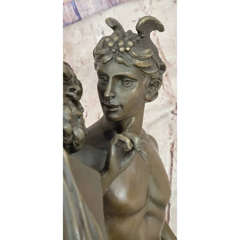 Hippolyte Alexandre Julien Moulin French Bronze Sculpture The Secret From Above