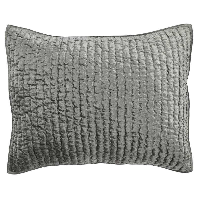 Dimitry Rayon Velvet Sham by Kosas Home - Sage Green - Standard