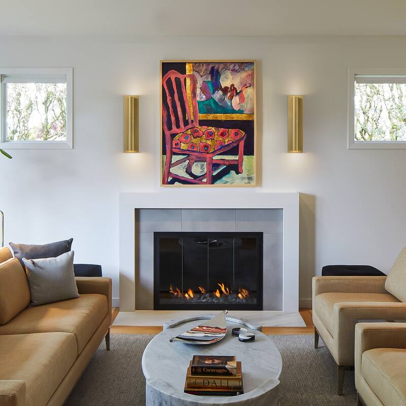 2-Light Modern Glam Integrated LED Wall Sconce