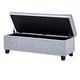 preview thumbnail 5 of 6, BELLEZE Tufted Upholstered Storage Ottoman Bench Footrest, Light Grey - Light Grey