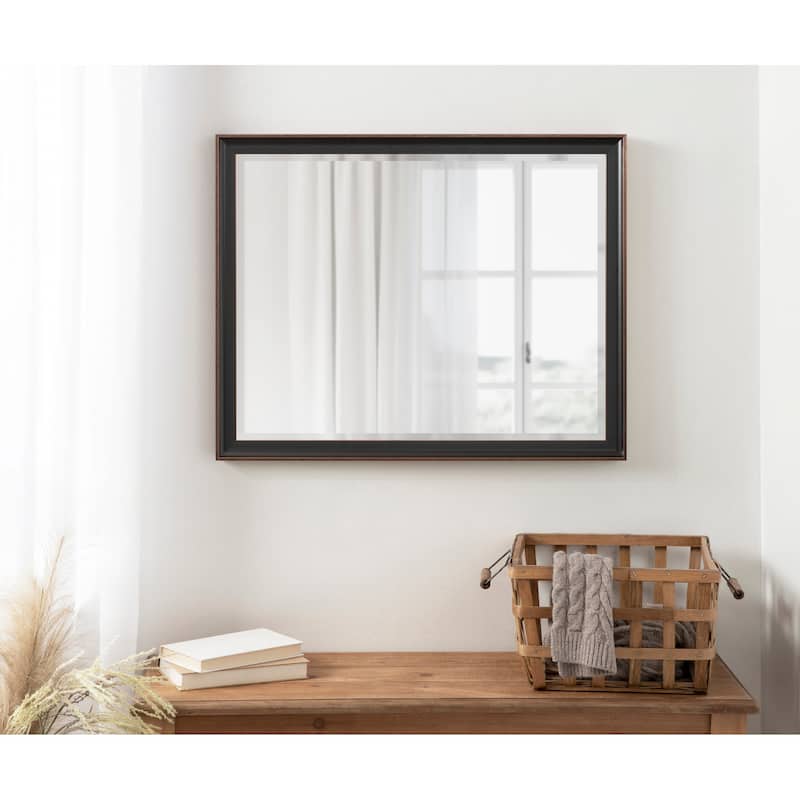 Kate and Laurel Havana Framed Beveled Wall Mirror