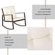 preview thumbnail 29 of 48, Pheap Outdoor Patio 3-piece Black/Brown Wicker Rocking Bistro Set by Havenside Home