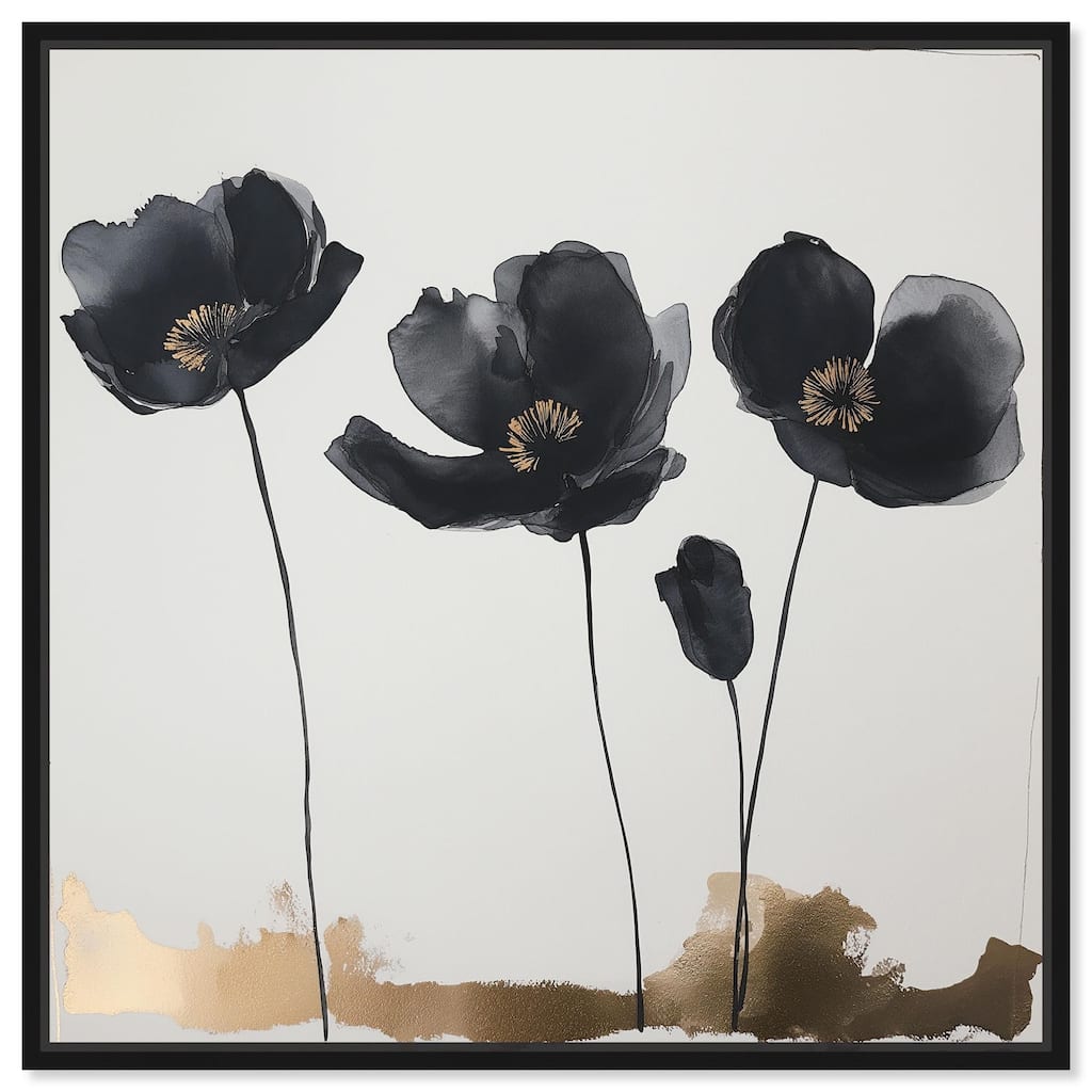Nocturnal Flowers I Canvas by Art Remedy
