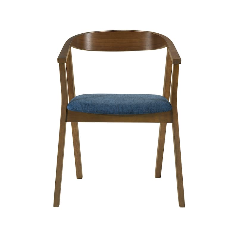 Santana Mid-Century Modern Upholstered Wood Dining Chairs - Set of 2/4/6