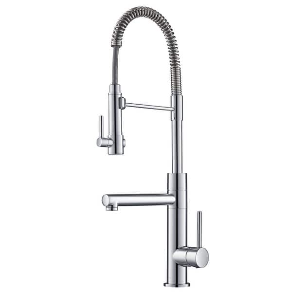 slide 2 of 124, Kraus Artec 2-Function Commercial Pulldown Pot Filler Kitchen Faucet KPF-1603 - 24 3/4" Height - CH - Chrome