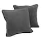 Porch & Den Blaze River 18-inch Microsuede Throw Pillow (Set of 2) - Steel Grey