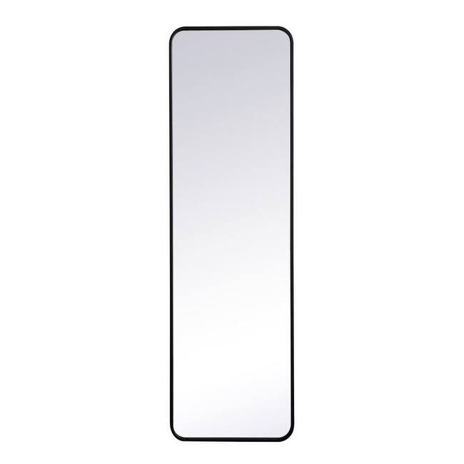 Elegant Lighting MR801860 Evermore 18" W x 60" H Rectangular Framed - Black