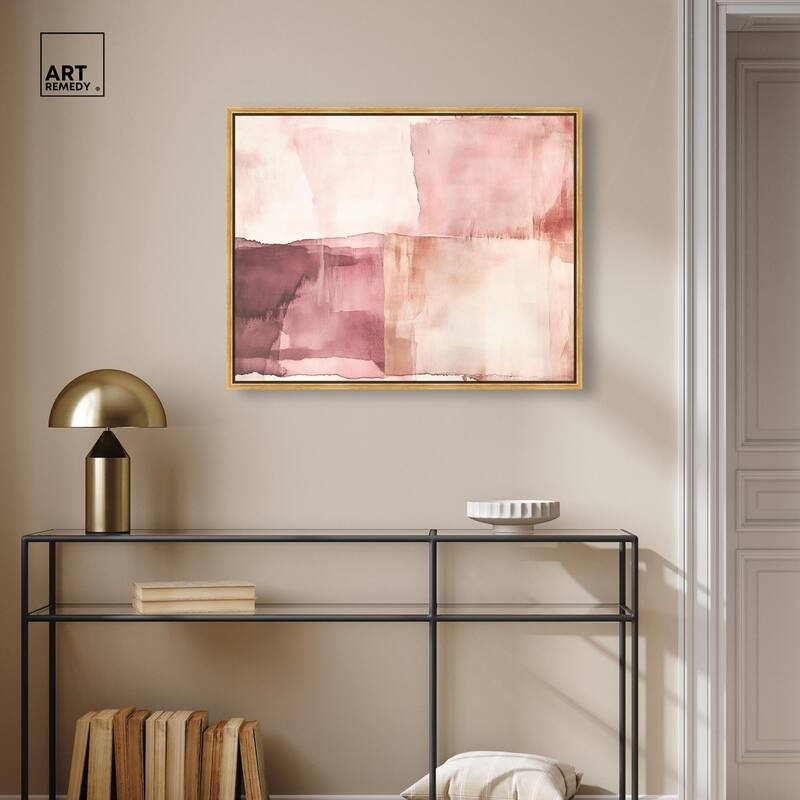 Faded Crimson II Canvas by Art Remedy