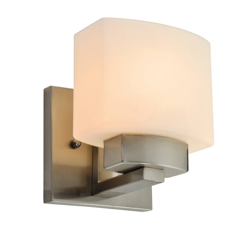 Dove Creek Satin Nickel Dimmable Wall Light Sconce - Satin Nickel