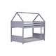preview thumbnail 23 of 40, House-Style Twin Bunk Bed with Roof & Ladder