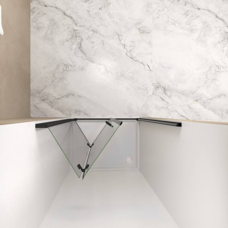 Framed Bifold Shower Door in Matte Black