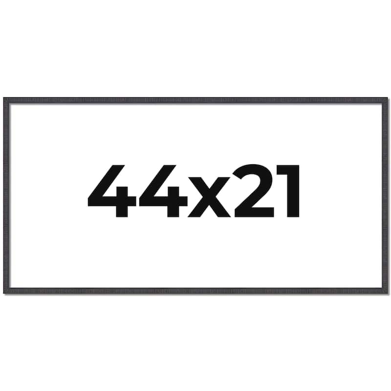 44x21 Frame Brown Solid Wood Picture Frame - Complete Modern Photo