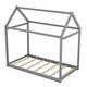 preview thumbnail 16 of 23, Wooden Twin Size House Bed, Kids Bed with House-shaped Roof