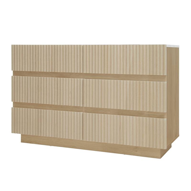 Modern Chest of 6 Drawers Dresser