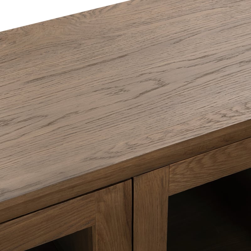 Classic Home Vander 78" Oak Veneer Buffett Sideboard