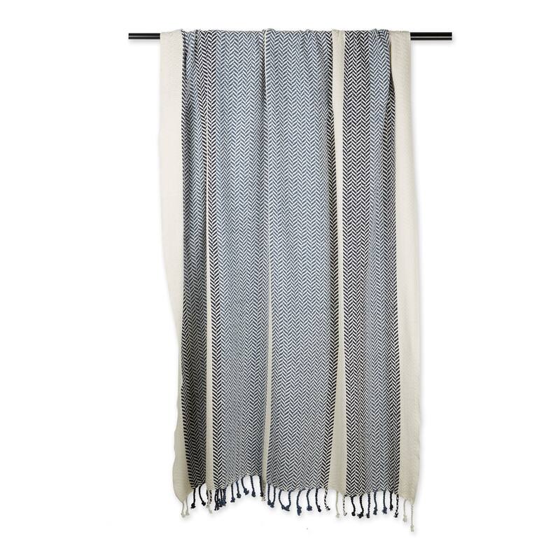 DII Herringbone Stripe Decorative Throw