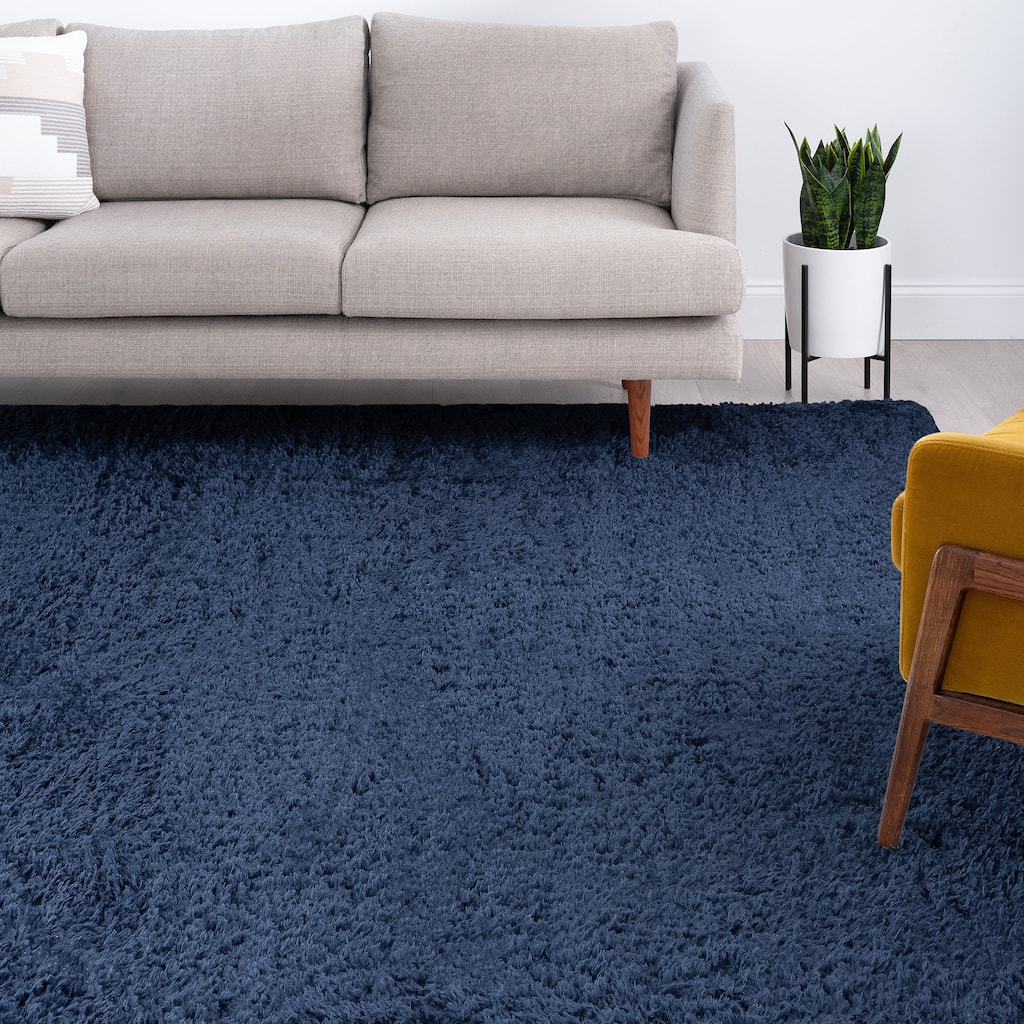Heartfelt Shag Modern & Contemporary Solid Color Indoor Area Rug