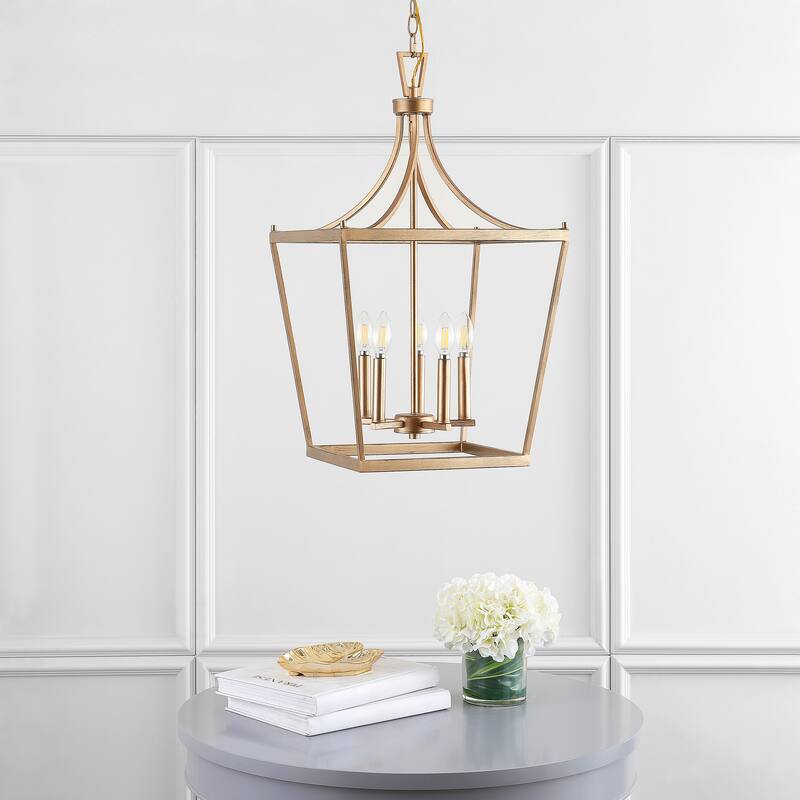 SAFAVIEH Lighting Coriena 5-light Pendant - 16"x16"x32-104" - 16Wx16Dx104H