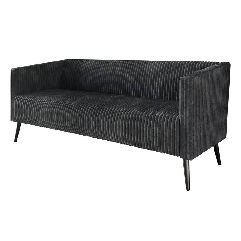 CraftPorch Corduroy Modern Velvet Upholstered 2-Piece Living Room Set