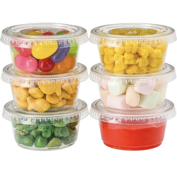 2 oz Clear Disposable Plastic Portion Cups with Lids - Bed Bath & Beyond -  40274681