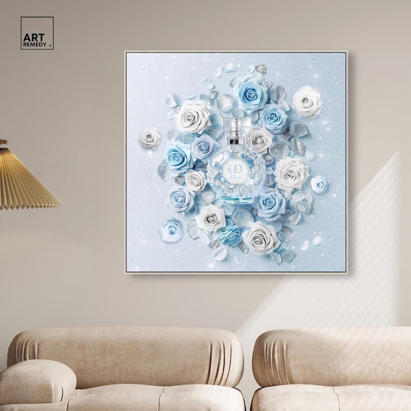 Sparkling Floral Perfume II Canvas by Art Remedy
