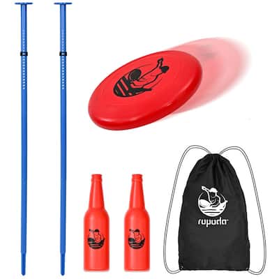 Outdoor Games Flying Disc Game Set, Fun Bottle Drop Yard Games