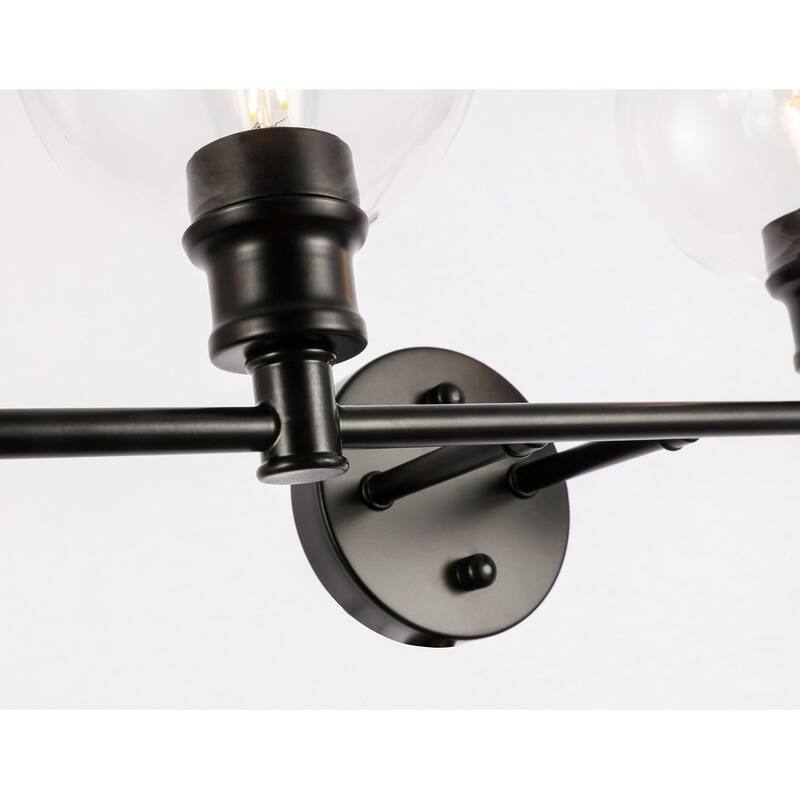 Camille Clear Glass 4-light Wall Sconce