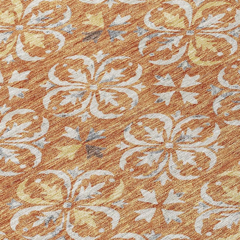 HomeRoots Floral Transitional Rectangle Outdoor Rug