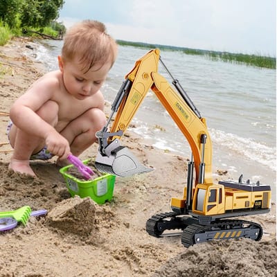 Vehicle Toy Set Engineering Tractor And Excavator Toy Set Cr Ane Excavator