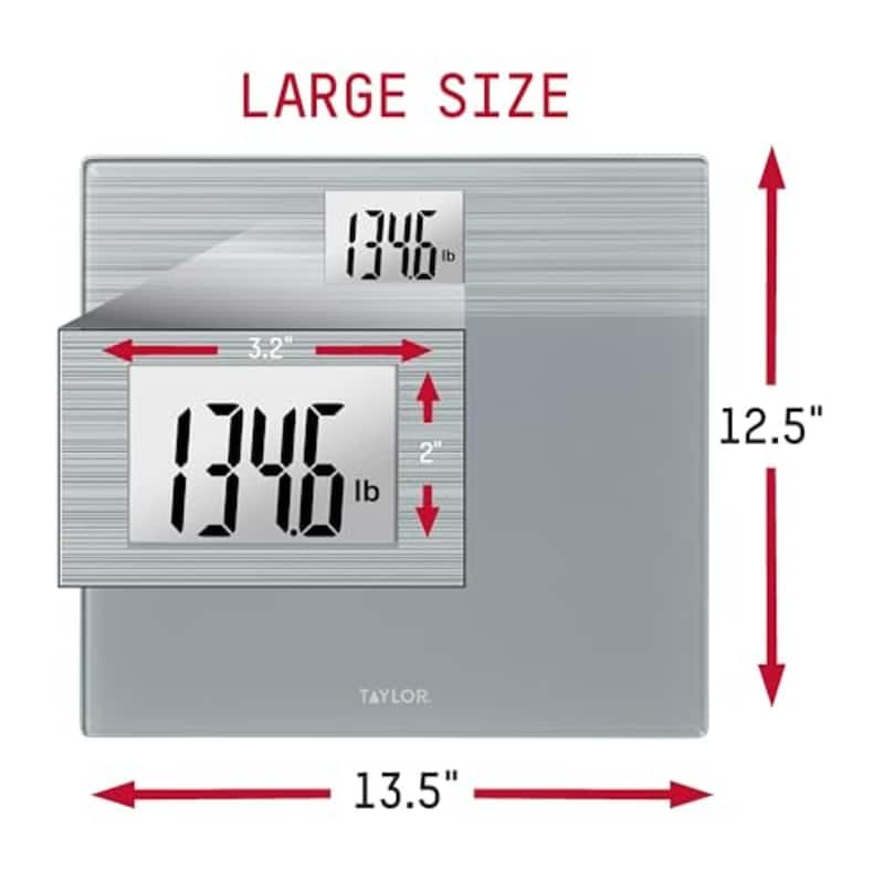 Taylor Digital Wide Platform Bathroom Scale