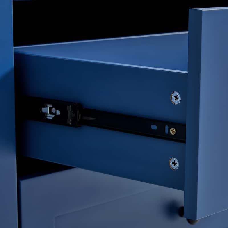 53" Modern Kitchen Pantry Cabinet with 6 Doors, Pull-Out Trays & Wine Rack