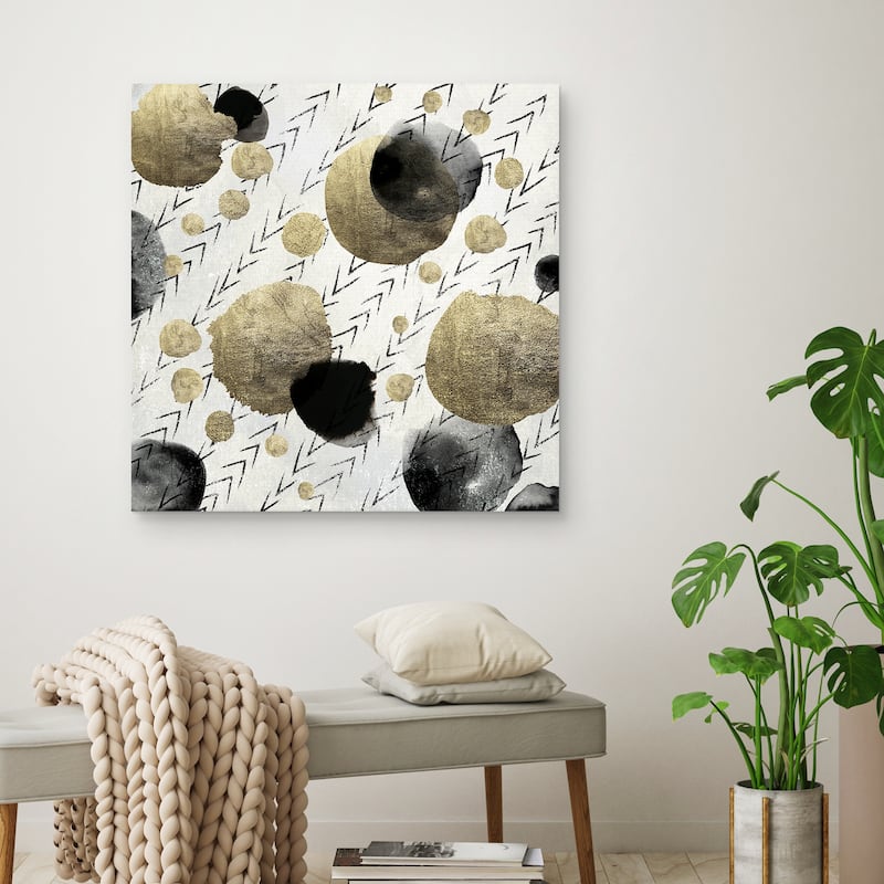 Textile Golds by Synthia SAINT JAMES Canvas Art Print