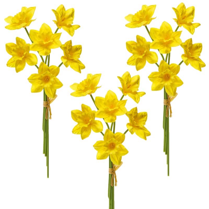 13"Pu Daffodil Bundle