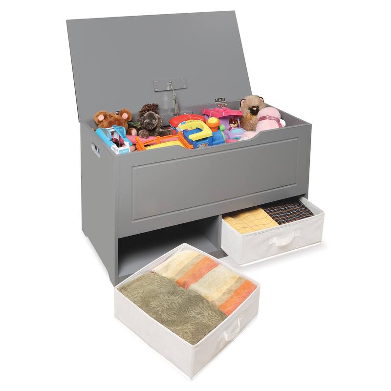 Taylor & Olive Verbena Toy and Storage Box with Two Baskets