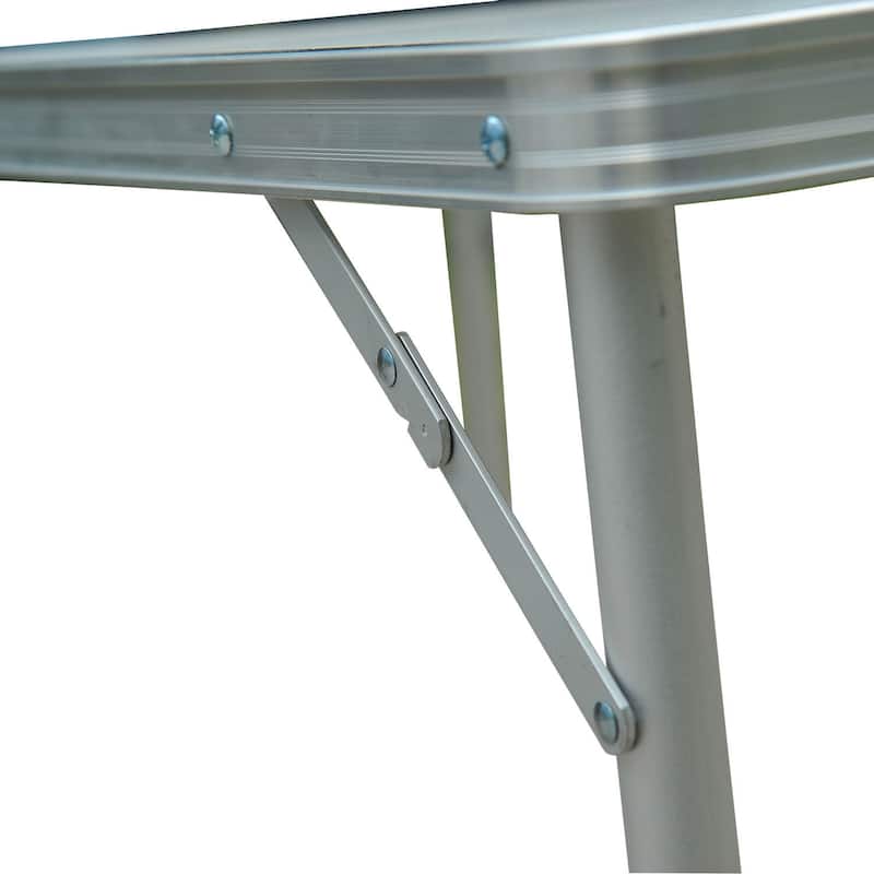 Outsunny Folding Camping Table With Height Adjustability