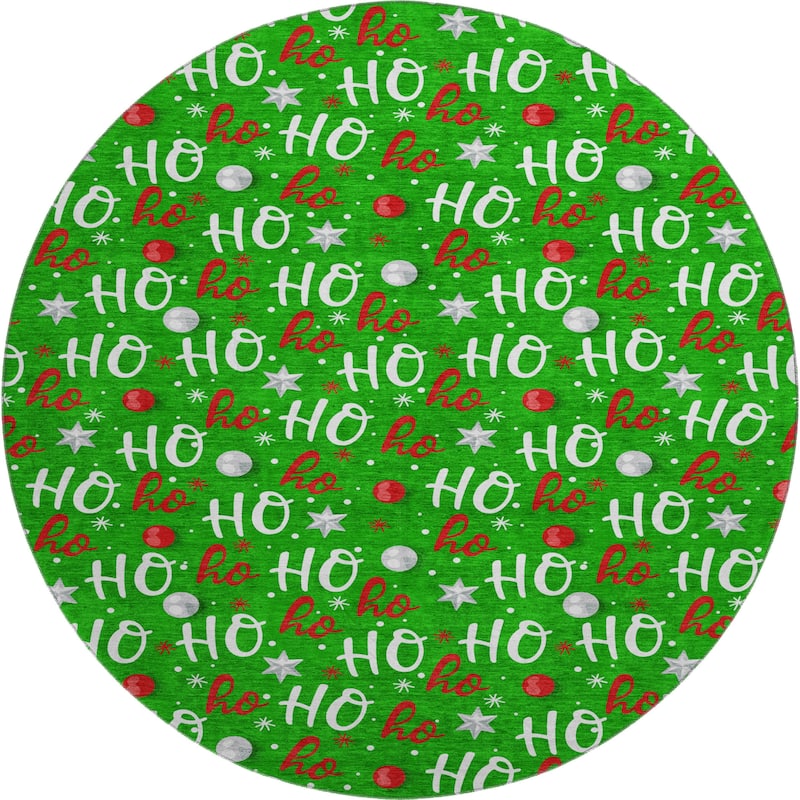Premium Washable Super Soft Christmas Ho Ho Mayfield Rug