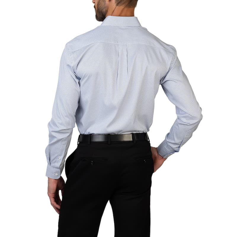 Chaps Men's Wrinkle-Resistant Plaid Dress Shirt - Slim Fit