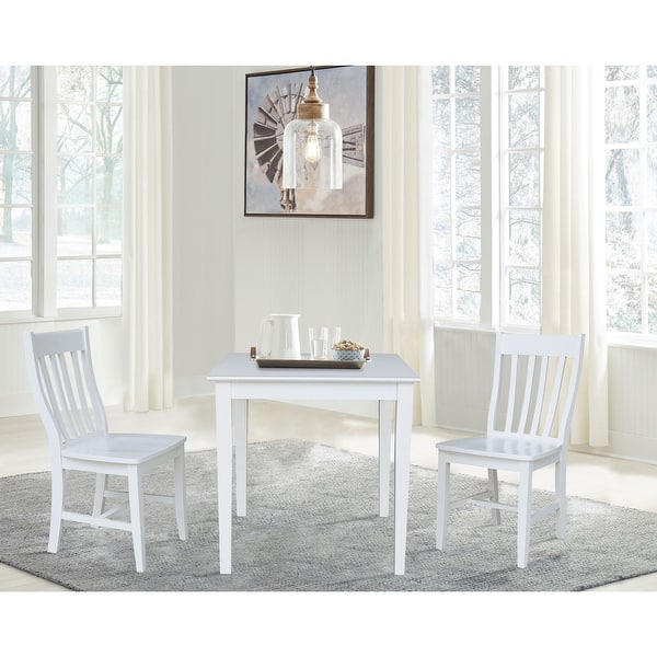 slide 2 of 5, 30" x 30" Dining Table with 2 Chairs - 3 Piece Set