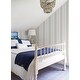 preview thumbnail 2 of 5, A-Street Prints Navarres Stripe Charcoal Faux Linen Wallpaper