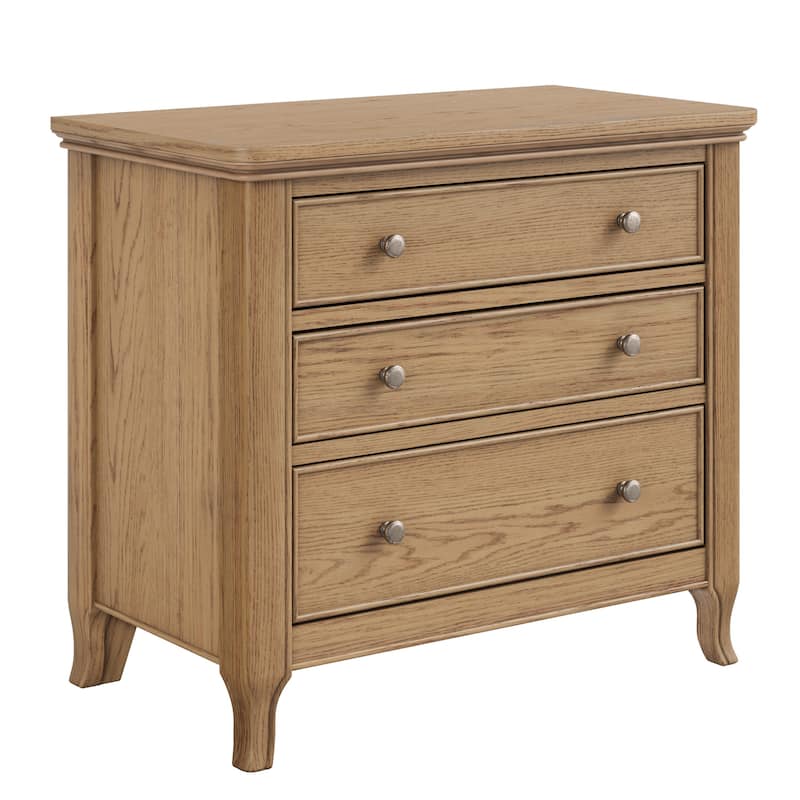 3-Drawer Nightstand for Bedroom and Living Room