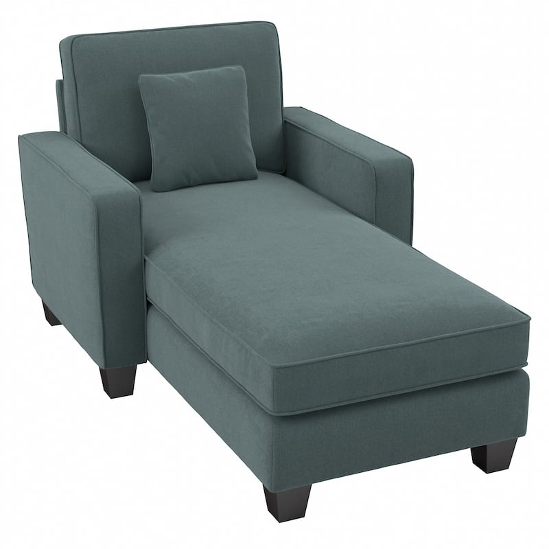 Bush Furniture Stockton Living Room Chaise Lounge with Arms