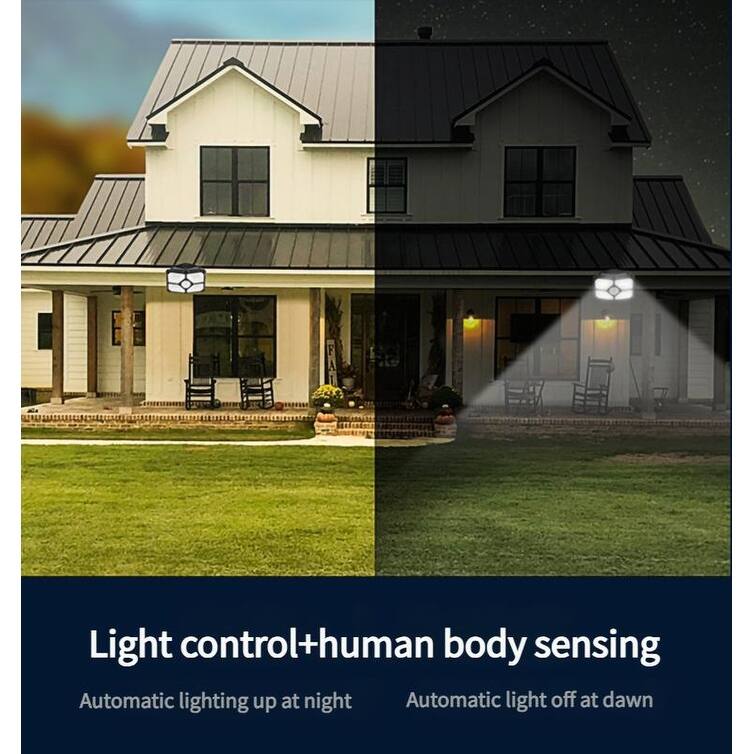 Solar Outdoor Security Lights 40LED Motion Sensor Lights for Front Door, Yard, Garage - N/A