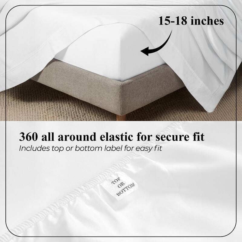 Superior Apus 100% Cotton Perfect Fit Bed Sheet Set