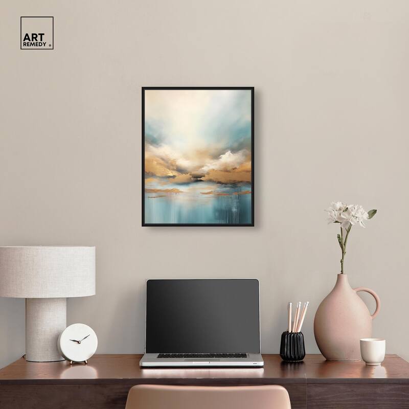 Cloudscape in Gold I Canvas by Art Remedy