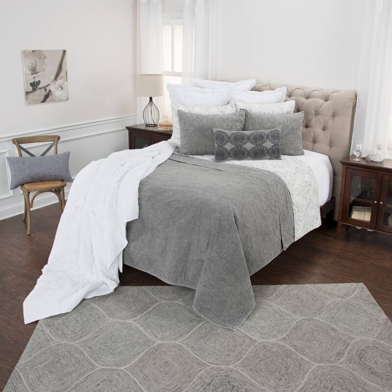 Anthony Cotton Sham in Gray