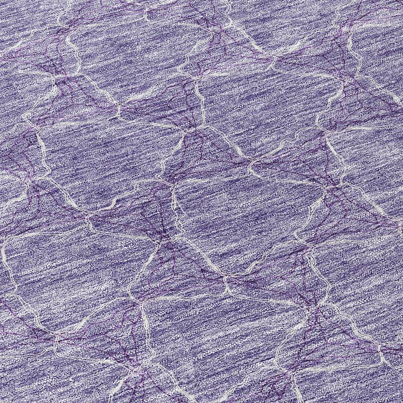 Machine Washable Indoor/ Outdoor Abstract Trellis Chantille Rug