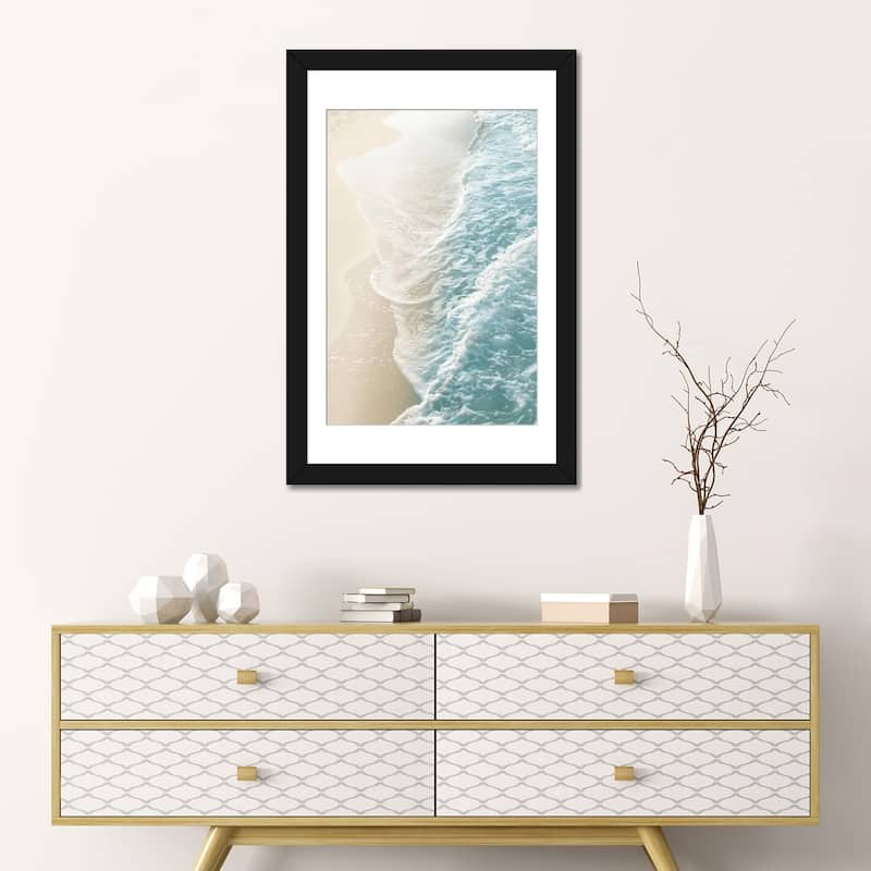 iCanvas "Soft Teal Gold Ocean Dream Waves I" by Anita's & Bella's Art PFA