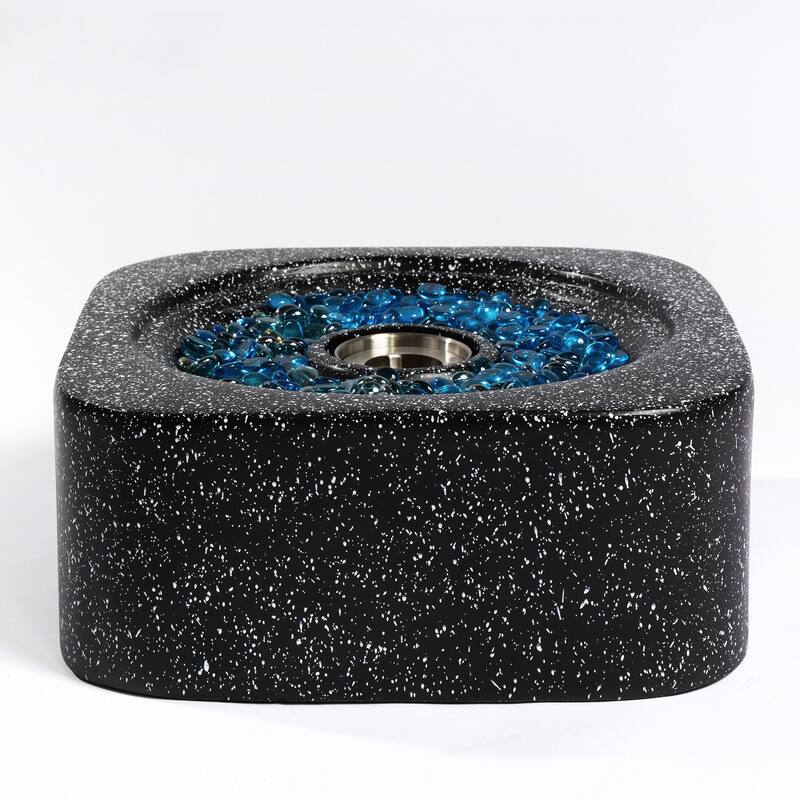 Mini Tabletop Fire Pit, Outdoor Portable Concrete Fire Pit